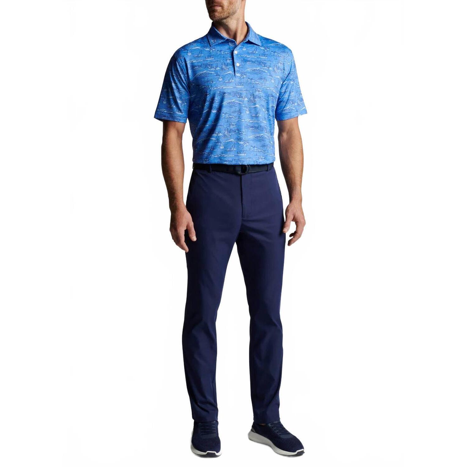New Peter Millar Full Length Pant In Navy